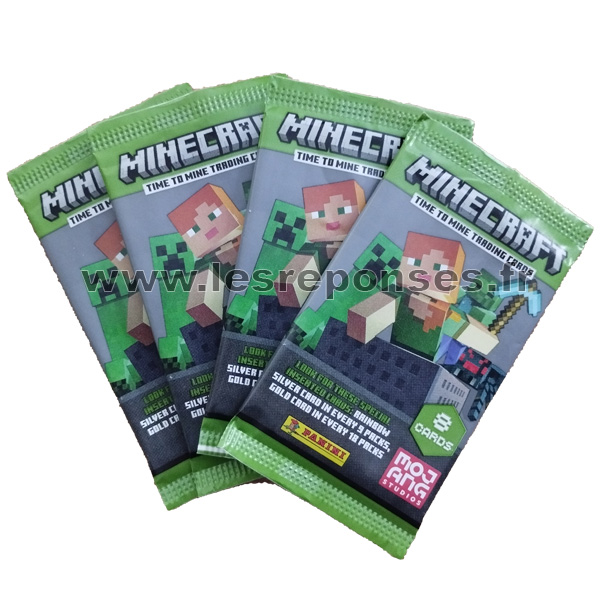 carte panini minecraft time to mine trading cards collection